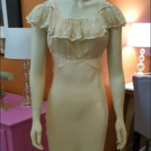 Vintage Silk Charmeuse Nightgown